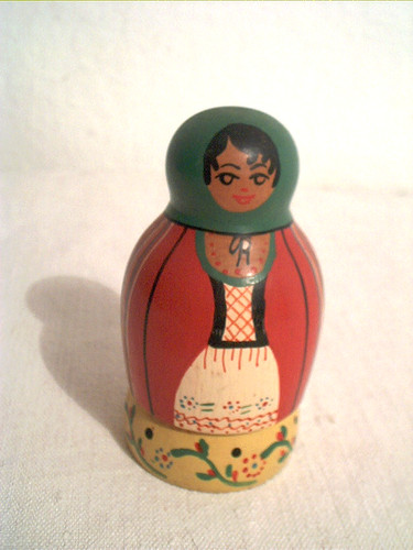 Altes nadelkissen matroschka - nadelkissen,