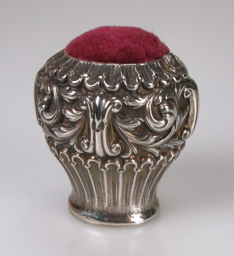 Antikes nadelkissen vase aus - antikes,