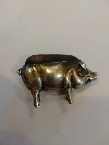Nadelkissen schwein silber - schwein,